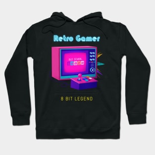 Retro Gamer Logo 1 Hoodie